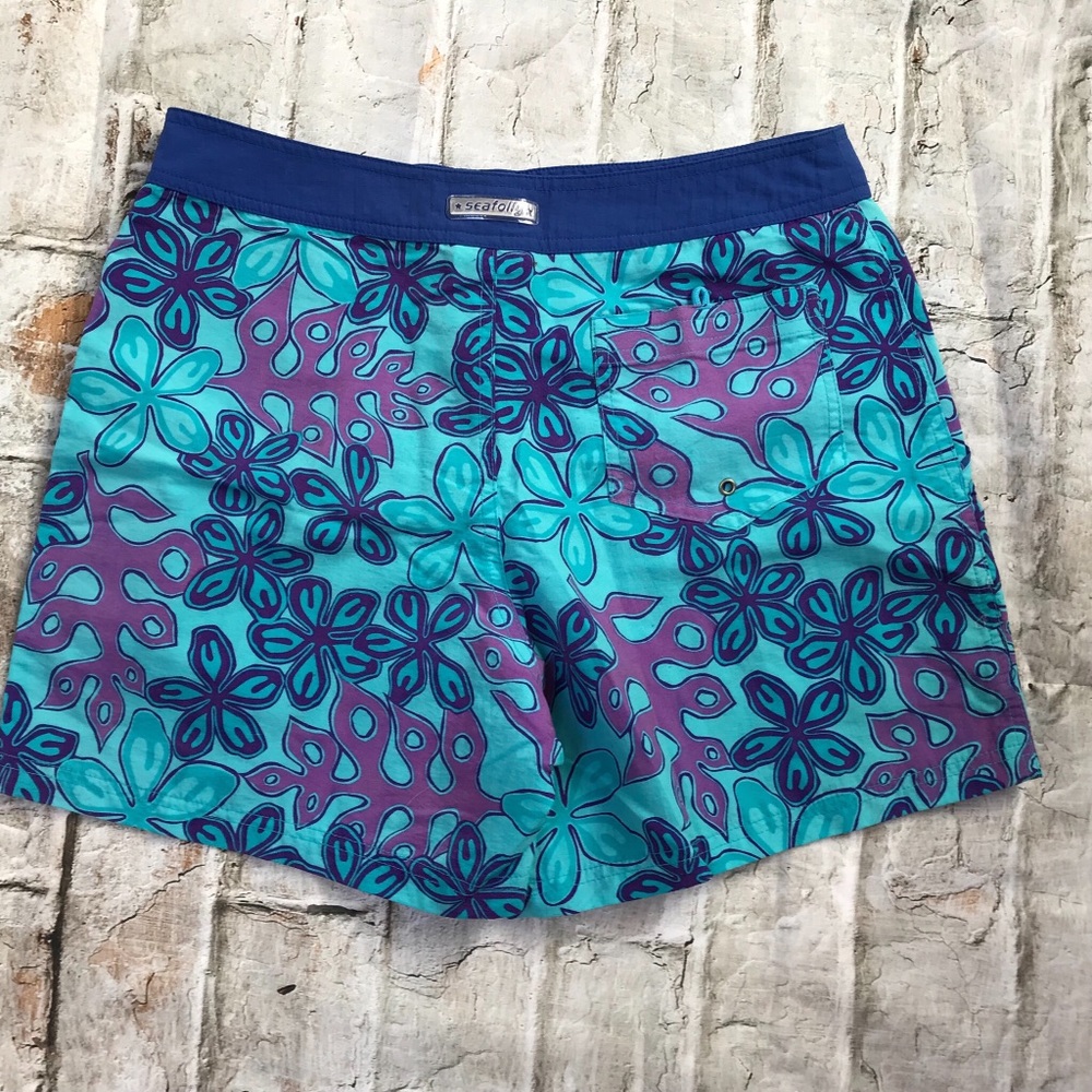 Seafolly Floral Board Shorts Sz Small So Cute! - Picture 4 of 4